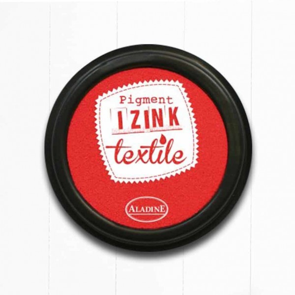 Encreur textile Izink 70mmØ - Rouge Santal