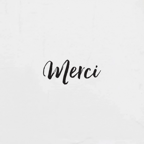 Tampon formule n°9 "Merci" 45x20mm