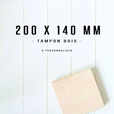 Grand tampon en bois 200x140mm