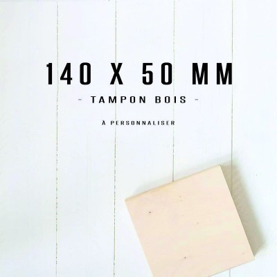 Grand tampon en bois 140x50mm