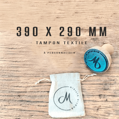 Tampon textile personnalisé A3  390x290mm