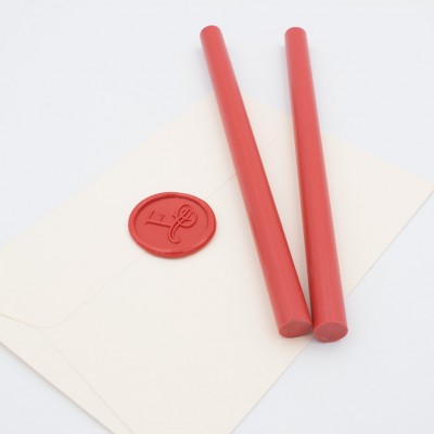 Pack 4 batons de cire ronds rouge Aladine