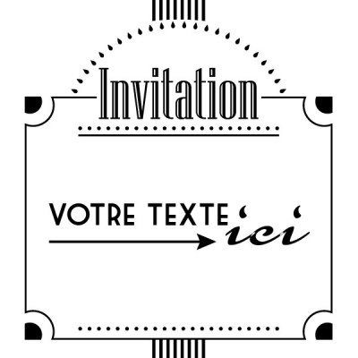 Tampon invitation mariage personnalisé